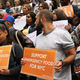 Advocates for the poor and those requiring emergency food assistance join local politicians at City Hall to urge Mayor Bill De Blasio to include $22 million in baselined food funding for the Emergency Food Assistance Program (EFAP). With President Donald’ Trump’s proposed budget cuts to food stamps and other programs for the poor, activists and politicians say more city money is needed to fund these programs.